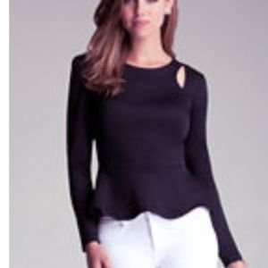 Bebe peplum top